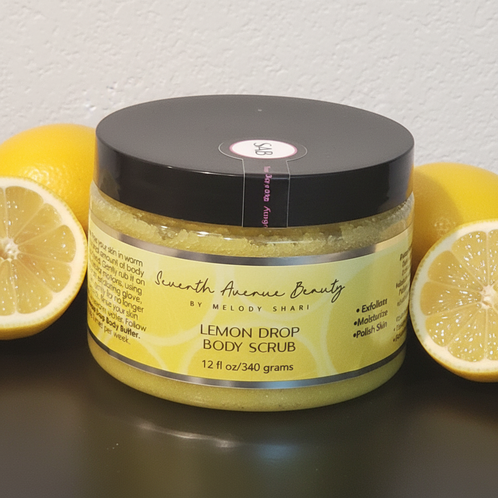 Seventh Avenue Beauty Vegan Lemon Drop Body Scrub
