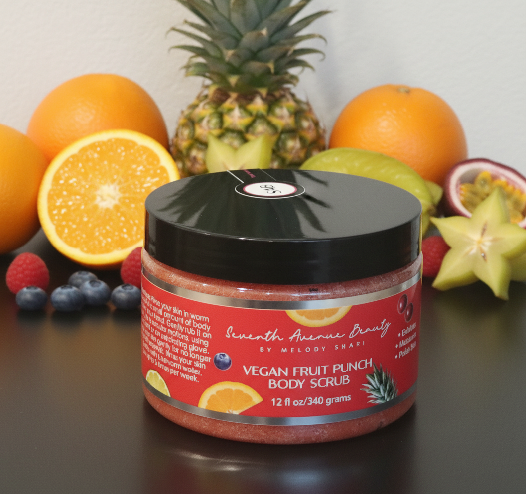 Seventh Avenue Beauty Vegan Fruit Punch Body Scrub