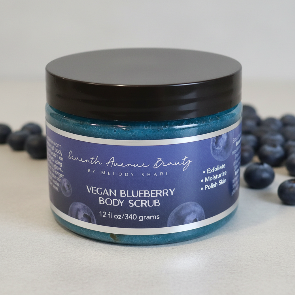 Seventh Avenue Beauty Vegan Blueberry Body Scrub