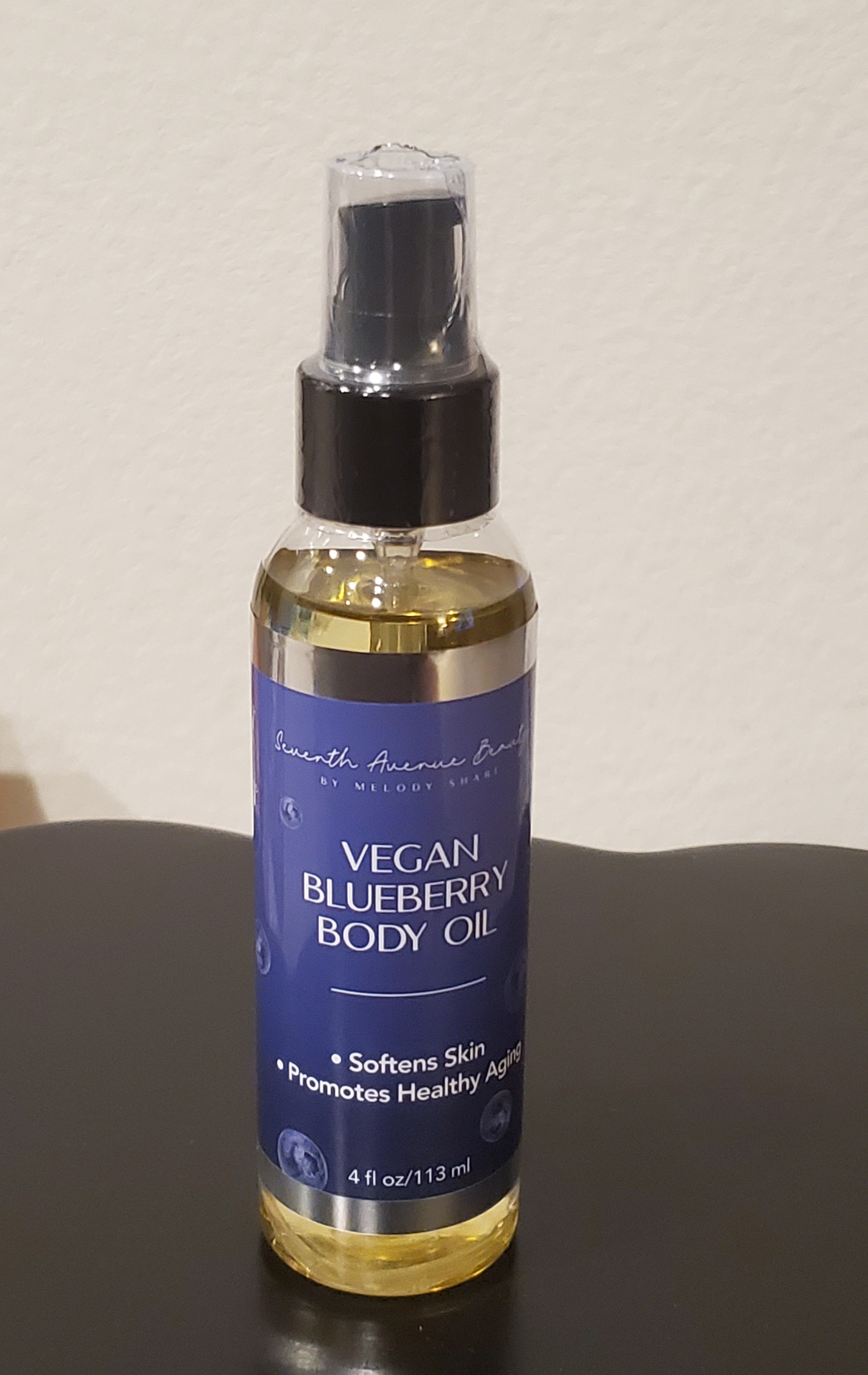 Seventh Avenue Beauty Vegan Blueberry Body Oil
