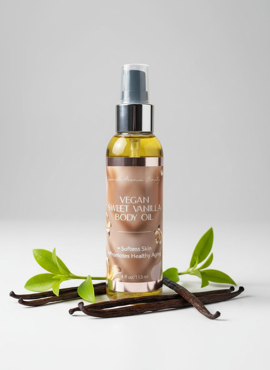 Seventh Avenue Beauty Vegan Sweet Vanilla Body Oil