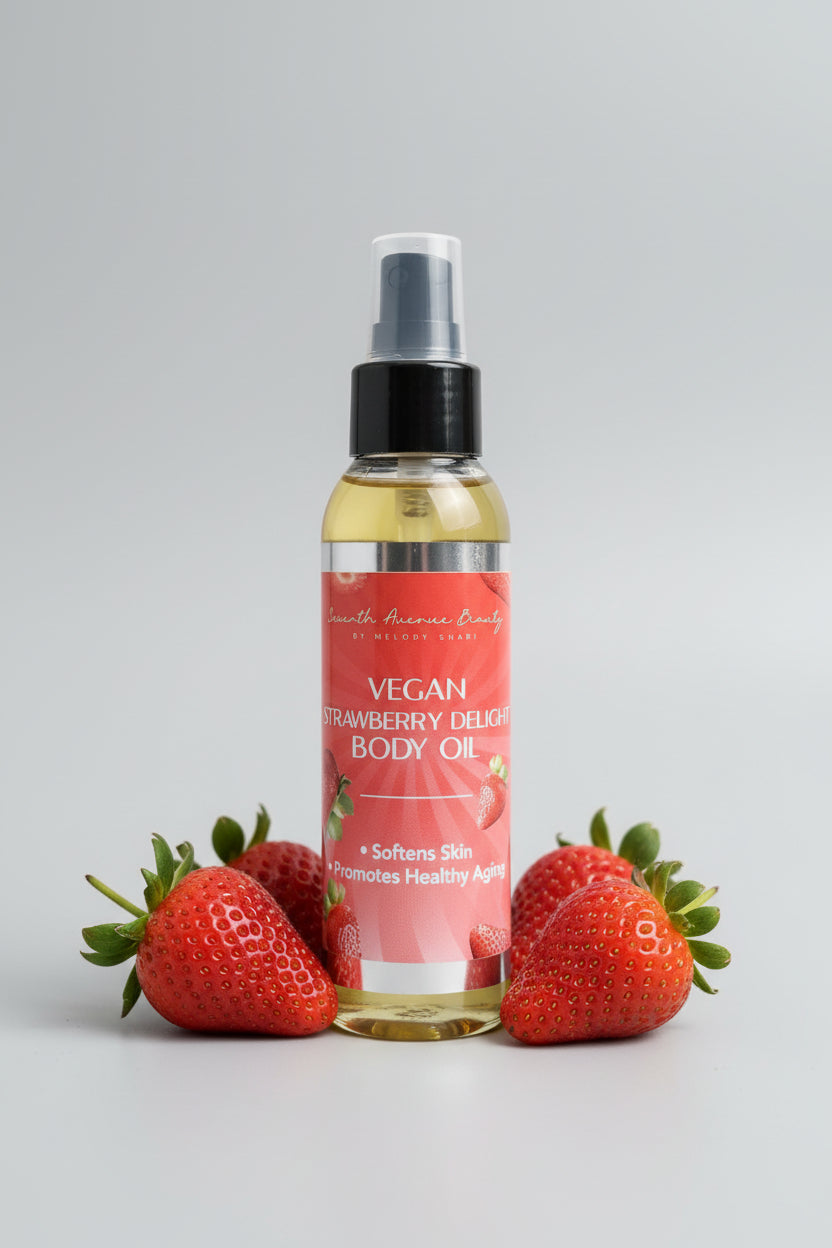 Seventh Avenue Beauty Vegan Strawberry Delight Body Oil