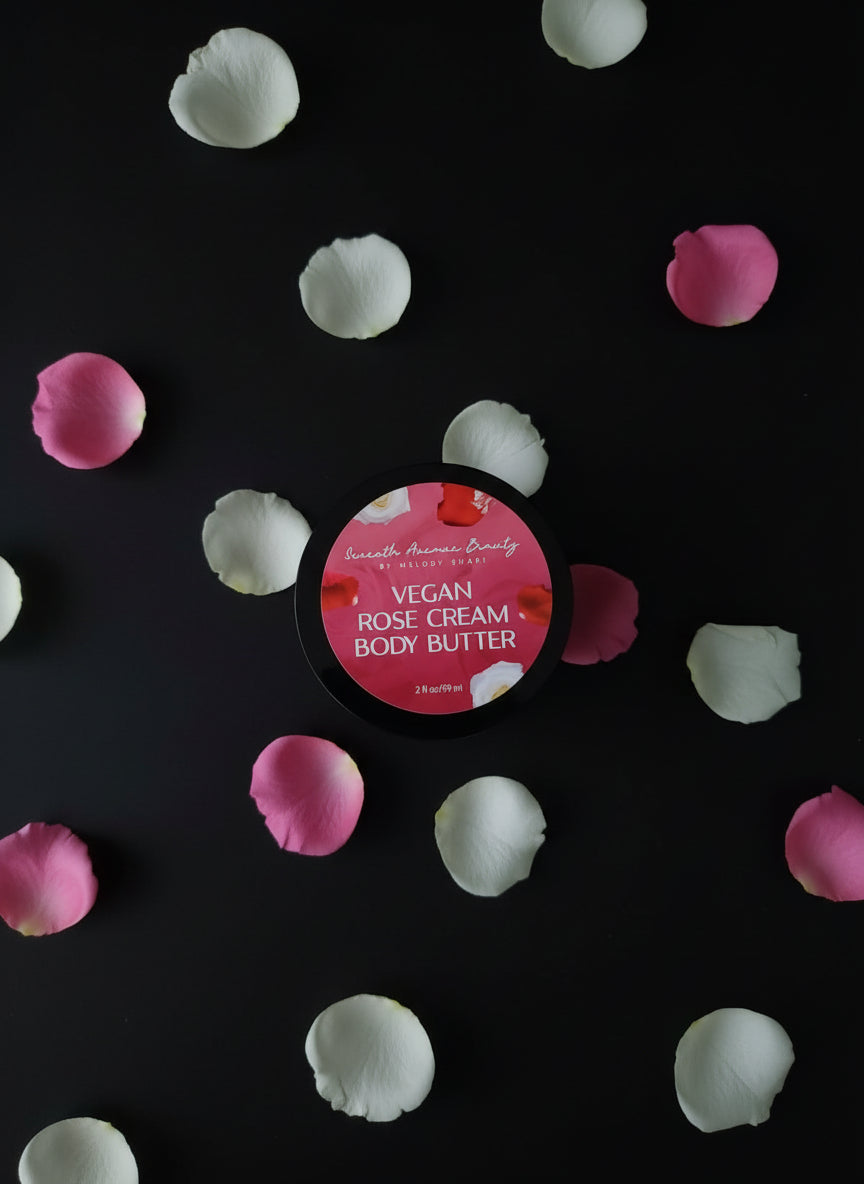 Seventh Avenue Beauty Travel Size Vegan Rose Vanilla Cream Body Butter