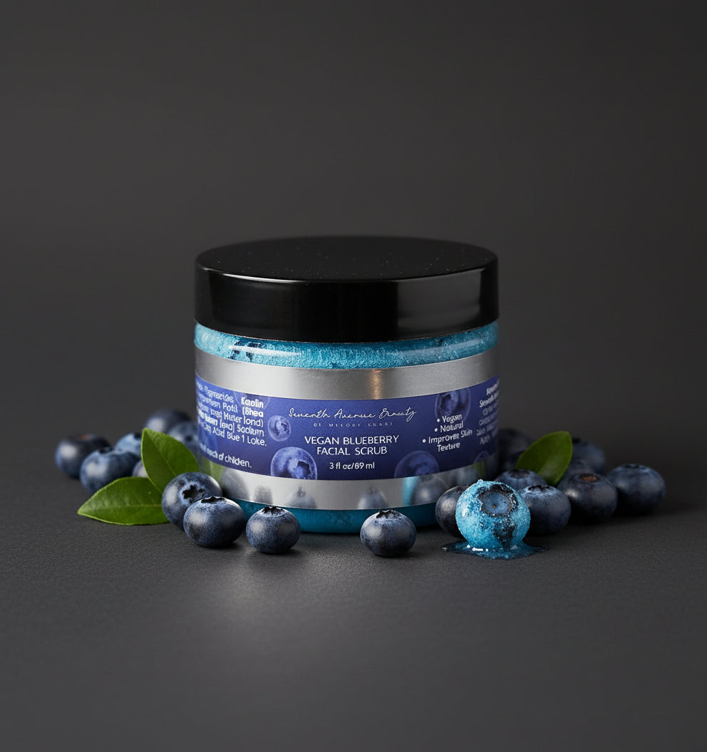 Seventh Avenue Beauty Vegan Blueberry Face Scrub