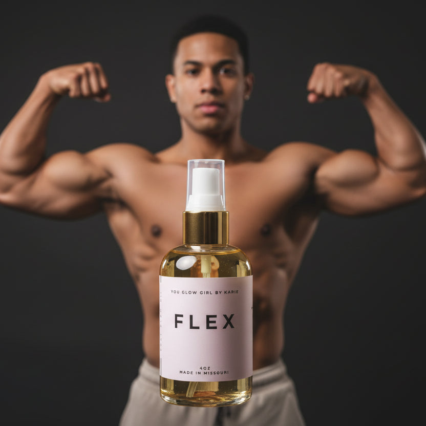 You Glow Girl By Karie Lg Body Oil (Men's Scent) FLEX