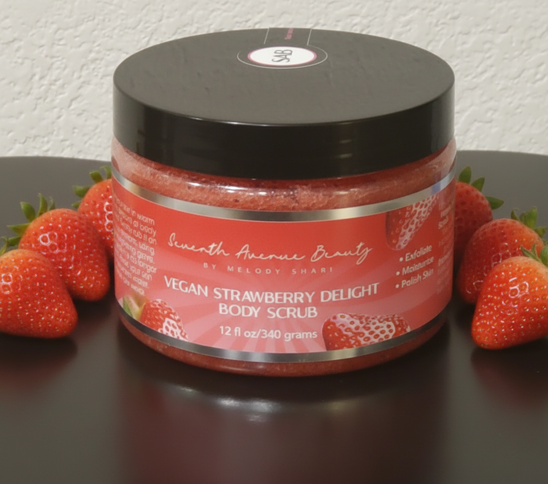 Seventh Avenue Beauty Vegan Strawberry Delight Body Scrub