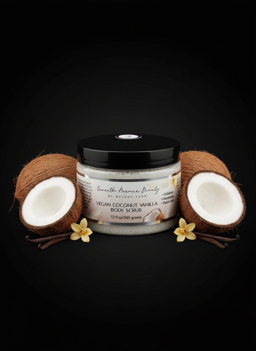 Seventh Avenue Beauty Vegan Coconut Vanilla Body Scrub