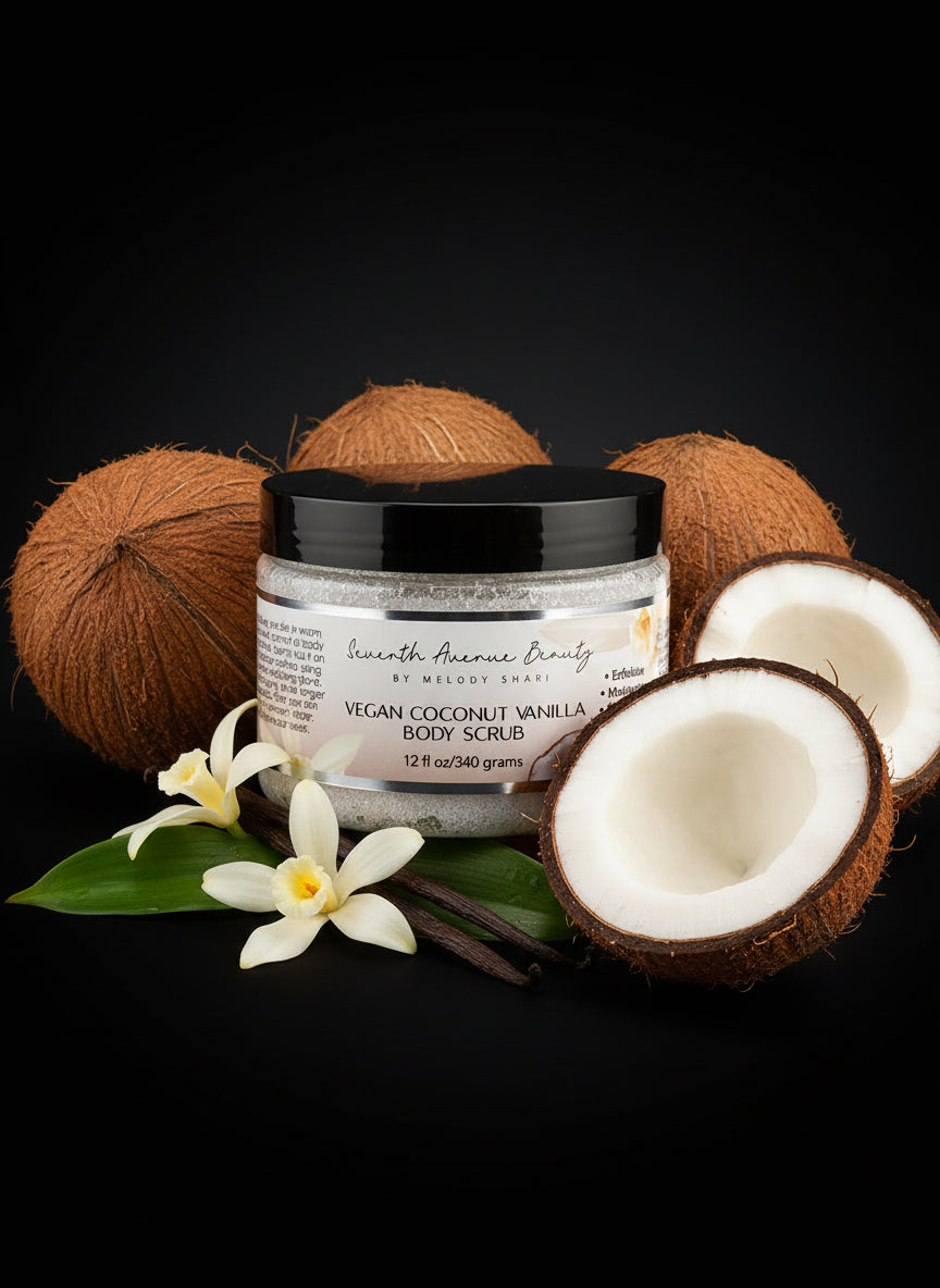 Seventh Avenue Beauty Vegan Coconut Vanilla Body Scrub