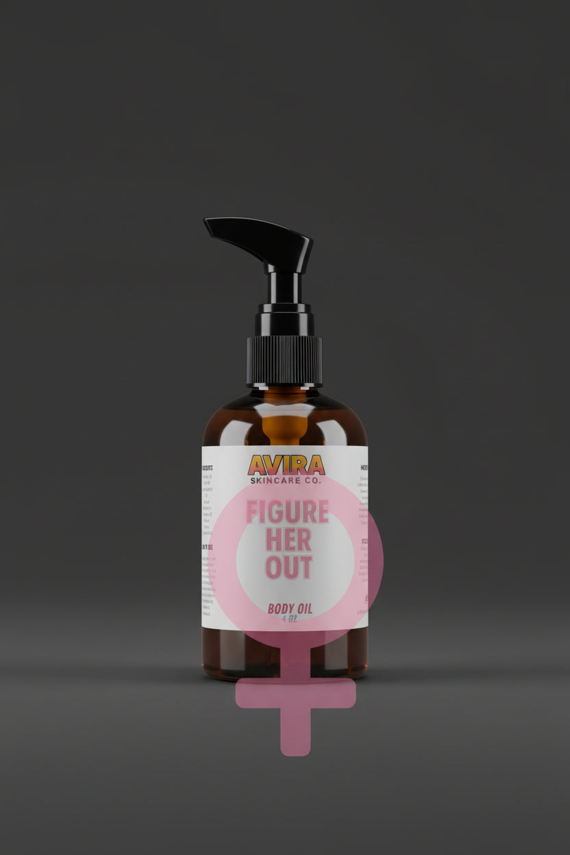 Avira's Skincare Collection Figure Her Out Body Oil