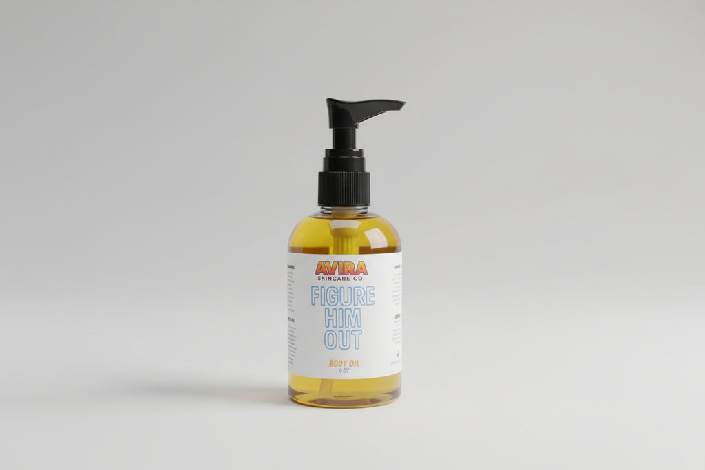 Avira's Skincare Collection Figure Him Out Body Oil