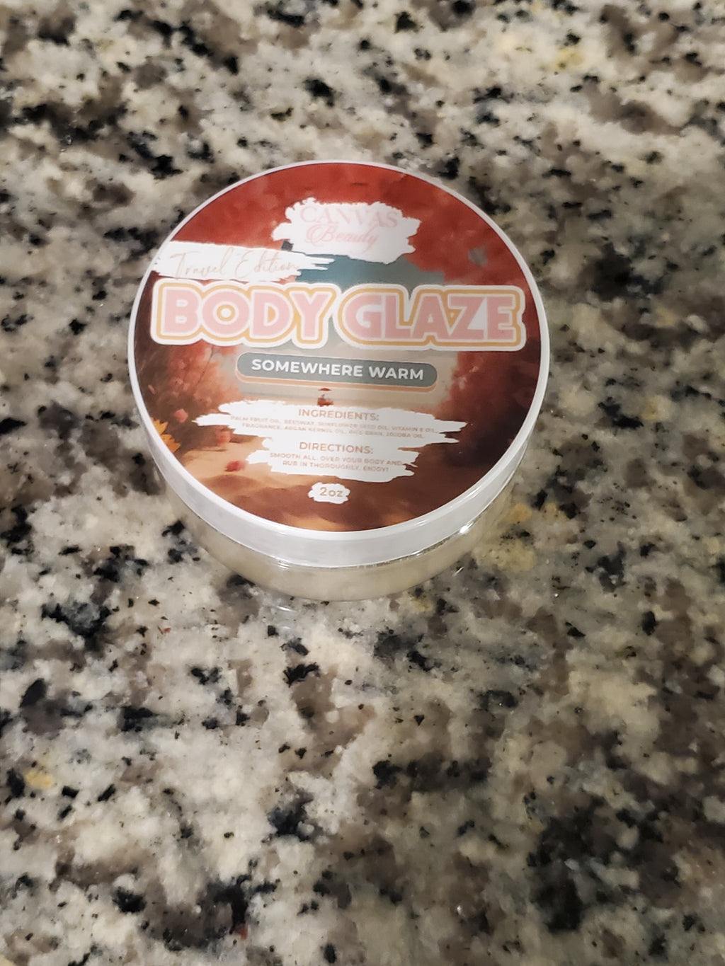 CANVAS Beauty Brand Travel Size Body Glaze (Somewhere warm)