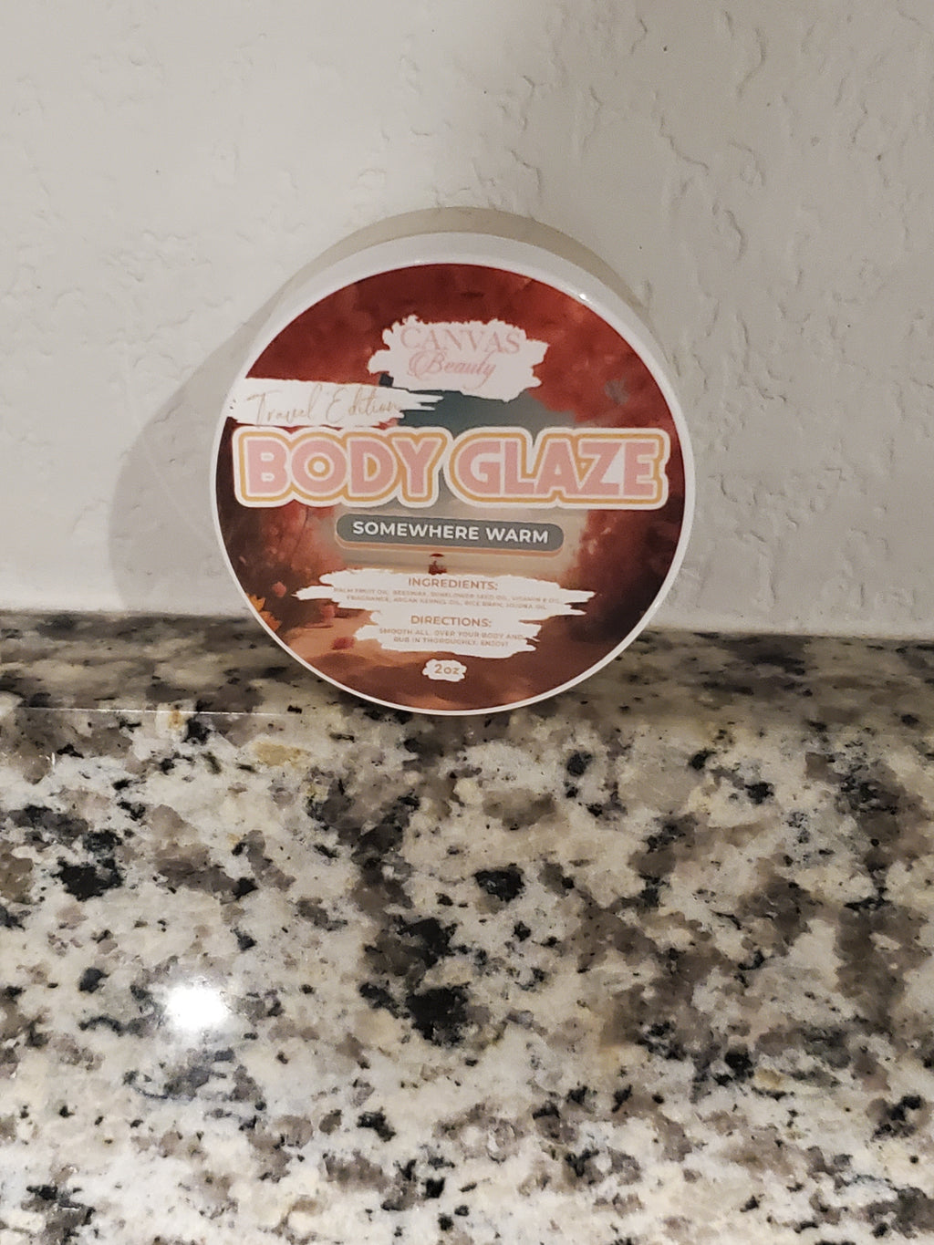CANVAS Beauty Brand Travel Size Body Glaze (Somewhere warm)