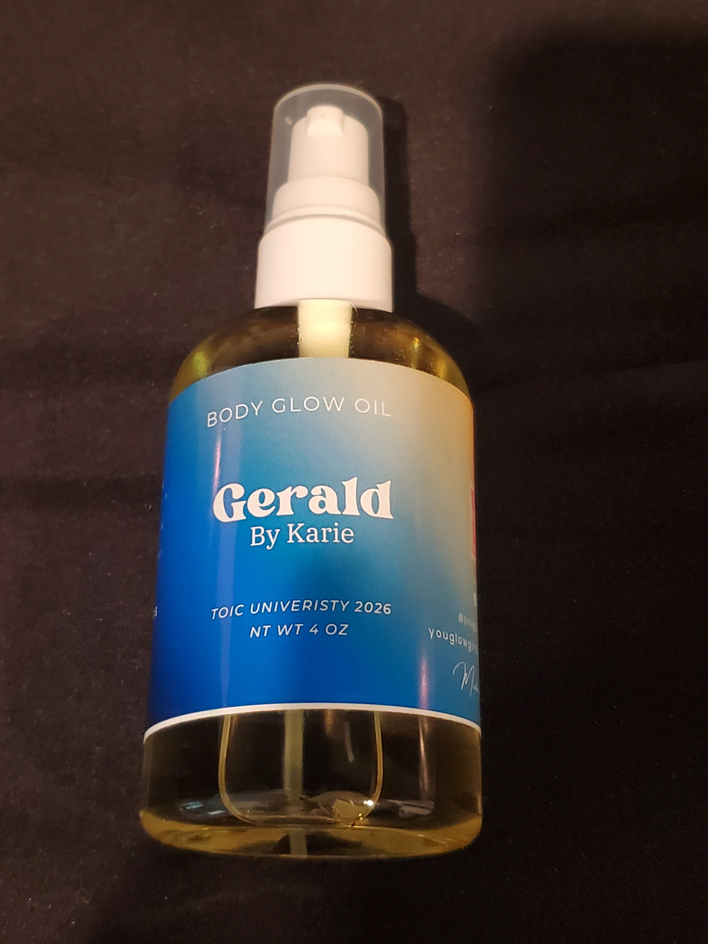 You Glow Girl by Karie (Lg size Body Oil-Gerald)
