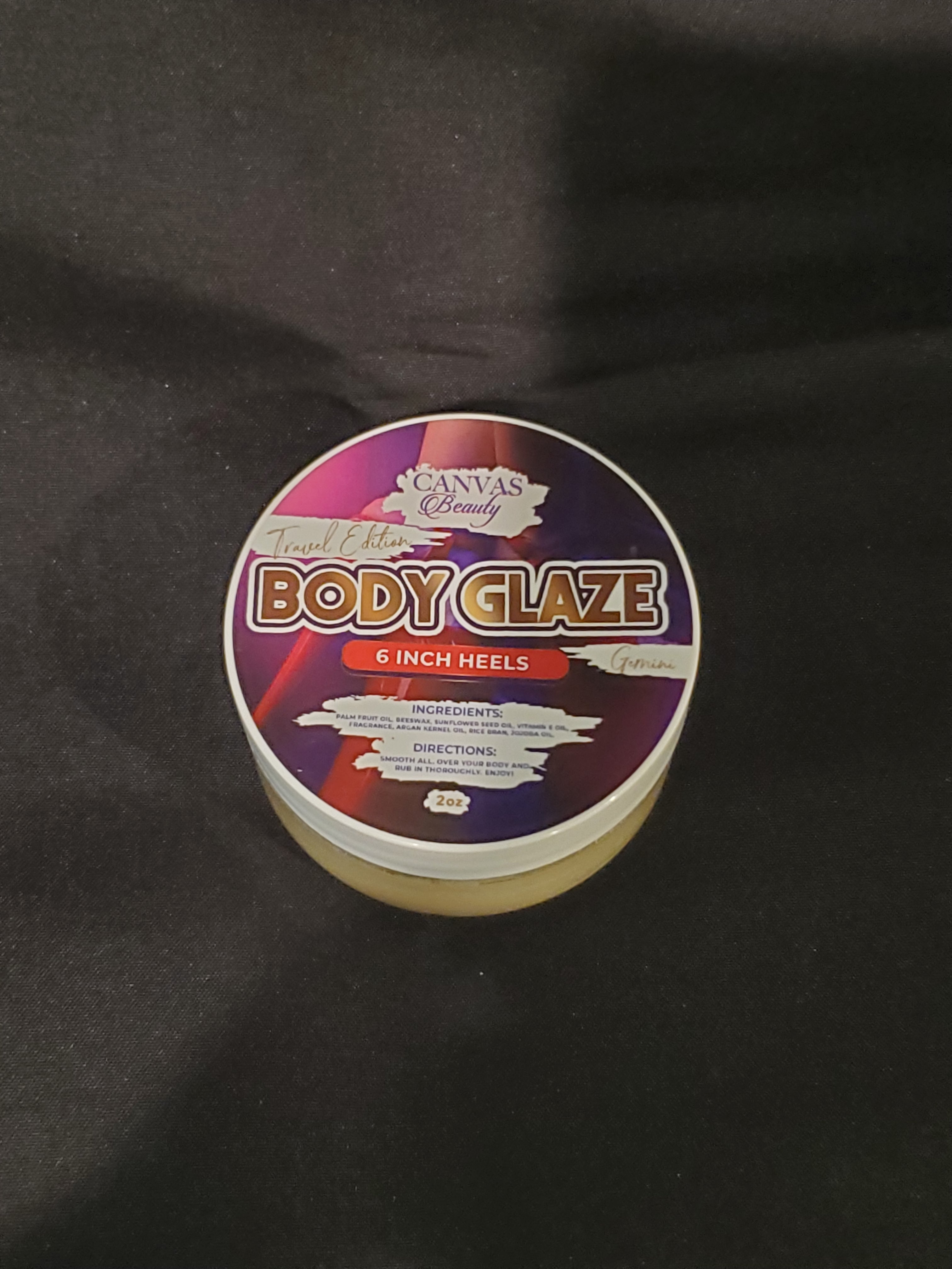 CANVAS Beauty Brand Travel Size Body Glaze (6in Heels)