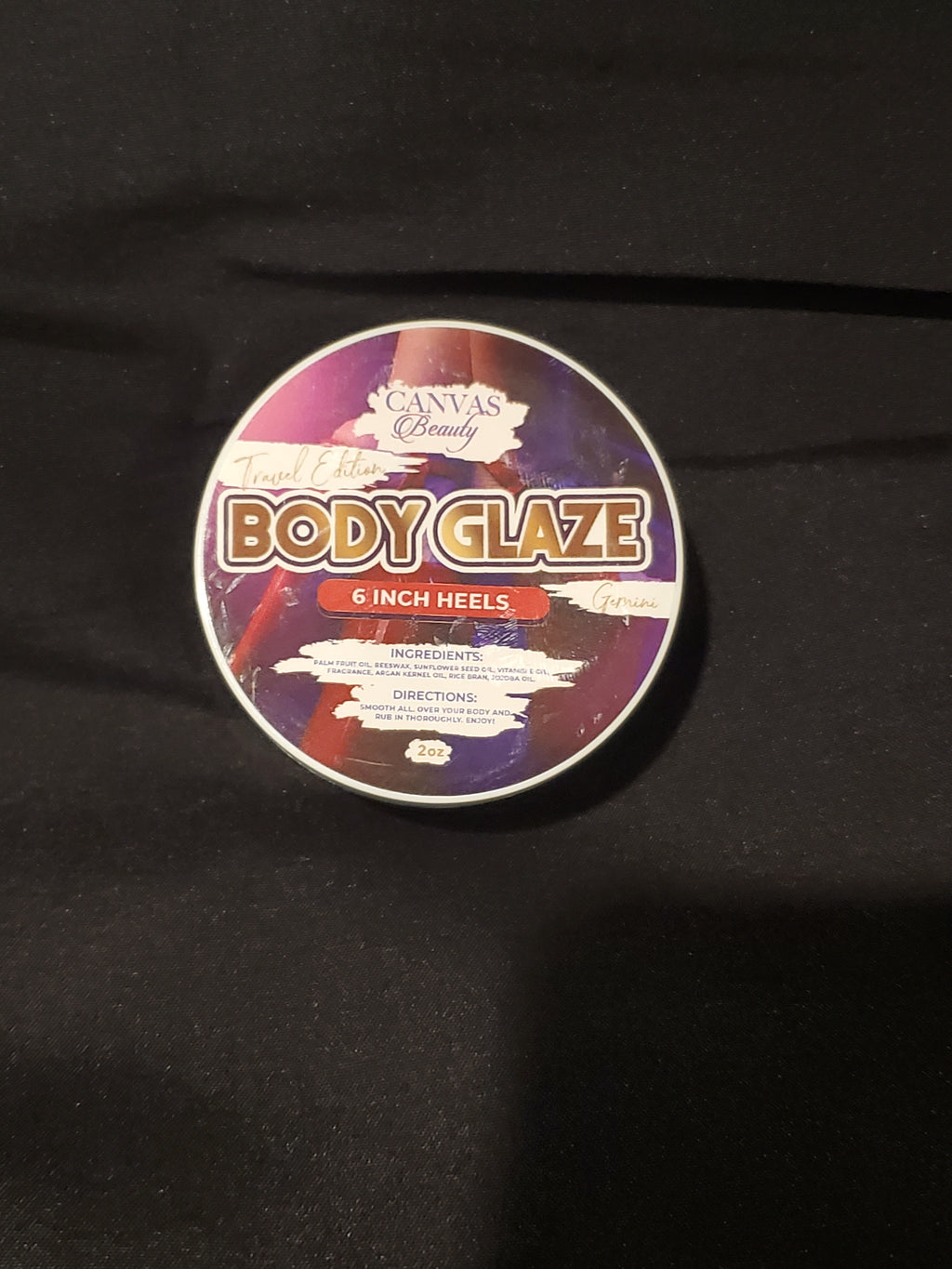 CANVAS Beauty Brand Travel Size Body Glaze (6in Heels)